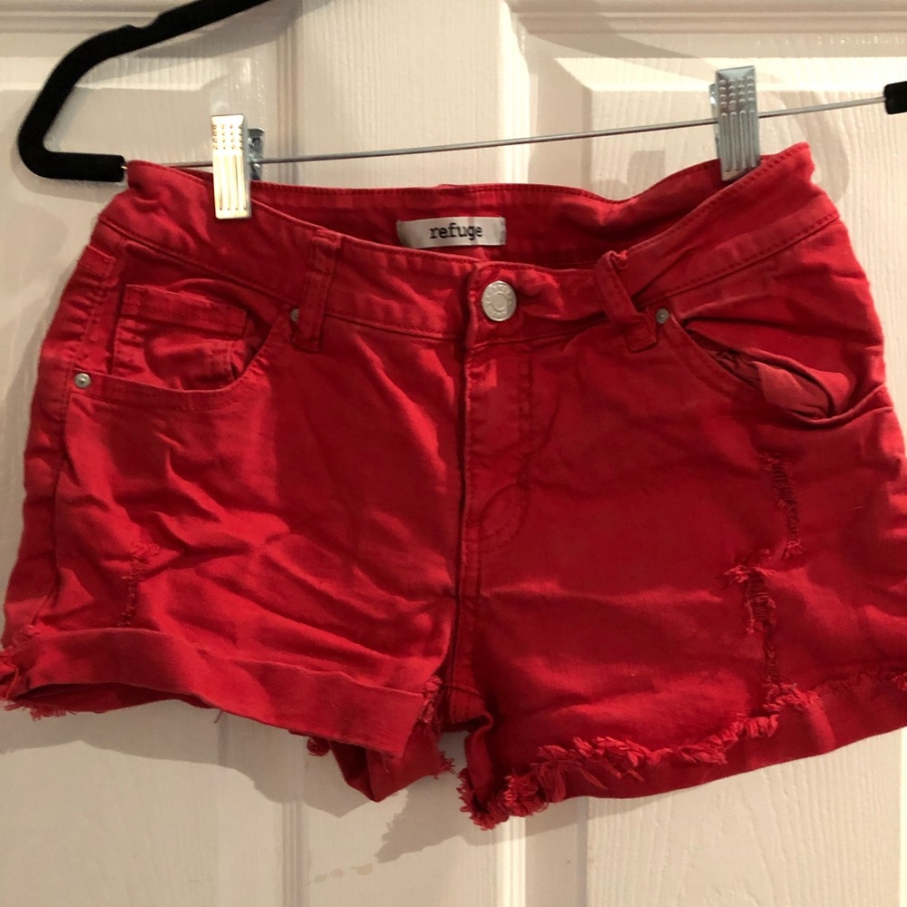 Refuge red shorts